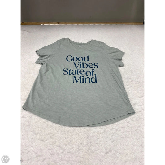Top Short Sleeve Basic By Old Navy In Green, Size: Xl
