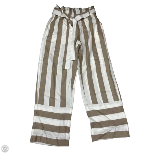 Pants Wide Leg By Point Sur In Tan & White, Size: 4