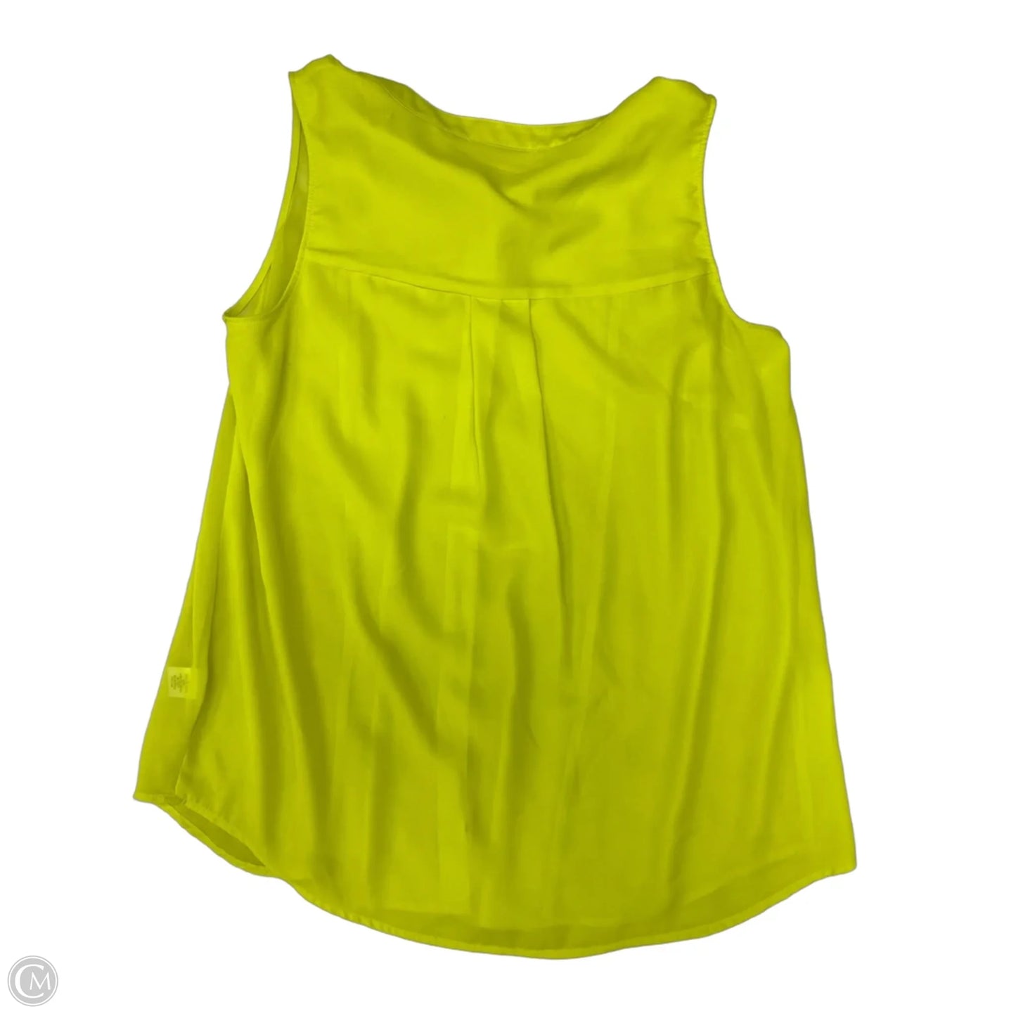 Blouse Sleeveless By Apt 9 In Yellow, Size: 1x