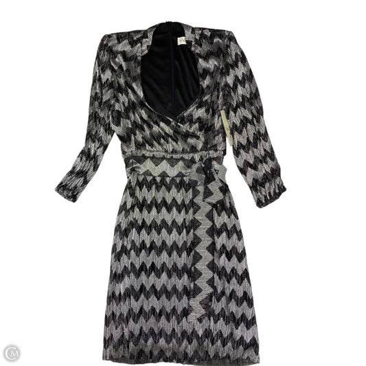 Dress Party Midi By Eliza J In Black & Silver, Size: L