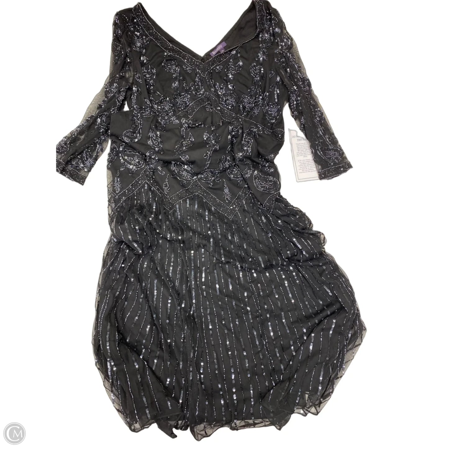 Dress Party Long By Romans In Black, Size: 2x