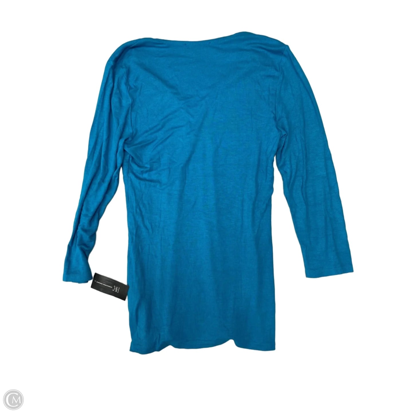 Top Long Sleeve By Inc In Blue, Size: Xl
