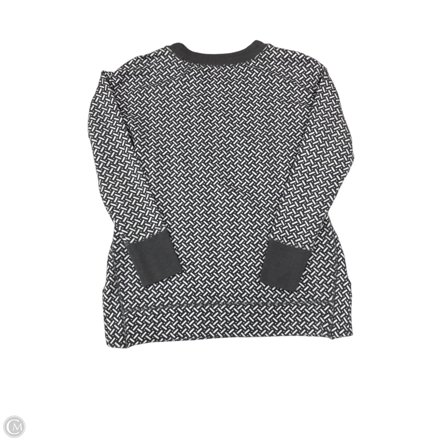 Sweater By Talbots In Grey & White, Size: S