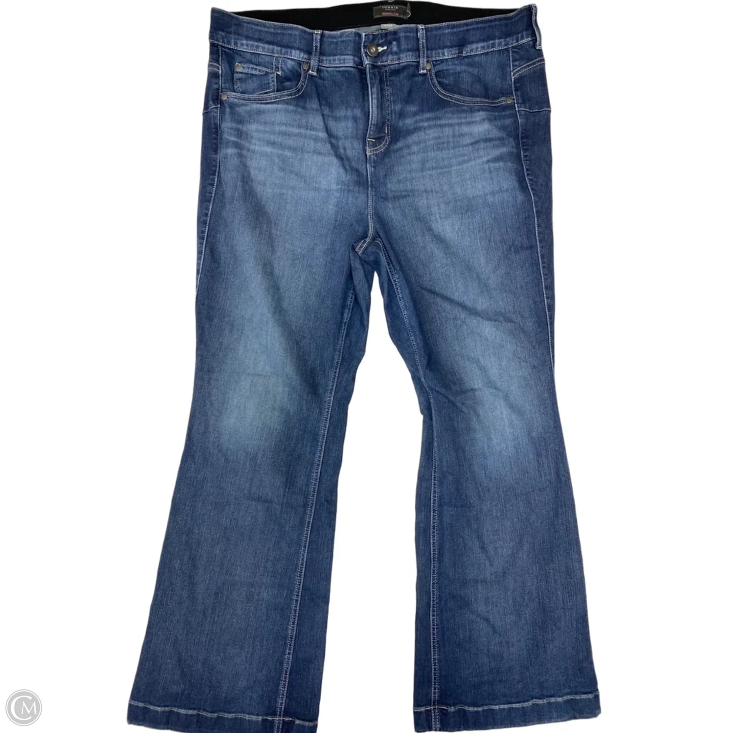 Jeans Wide Leg By Torrid In Blue Denim, Size: 22