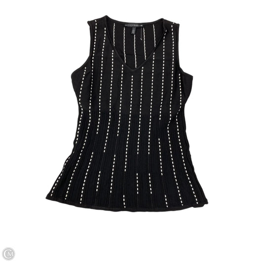 Blouse Sleeveless By White House Black Market In Black & White, Size: S