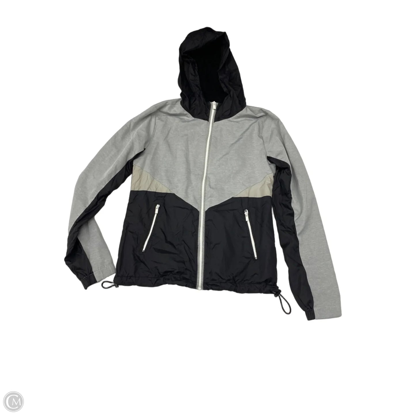 Athletic Jacket By Garage In Black & Grey, Size: Xs