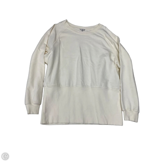 Athletic Sweatshirt Crewneck By Metro 7 In Cream, Size: Xl