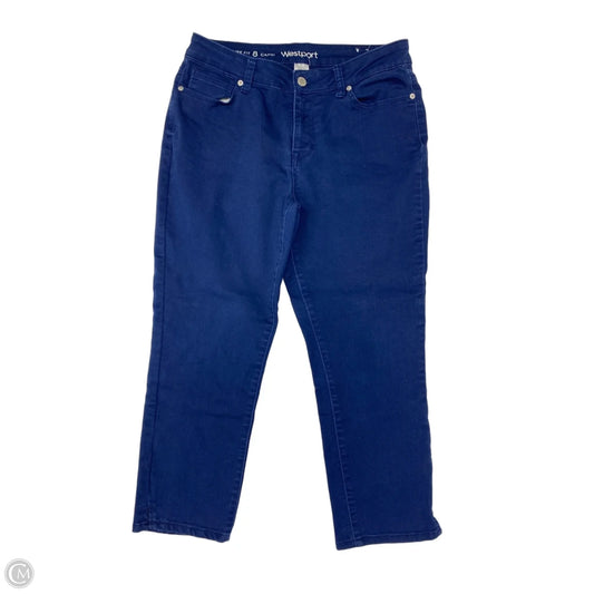 Capris By Westport In Blue Denim, Size: 8