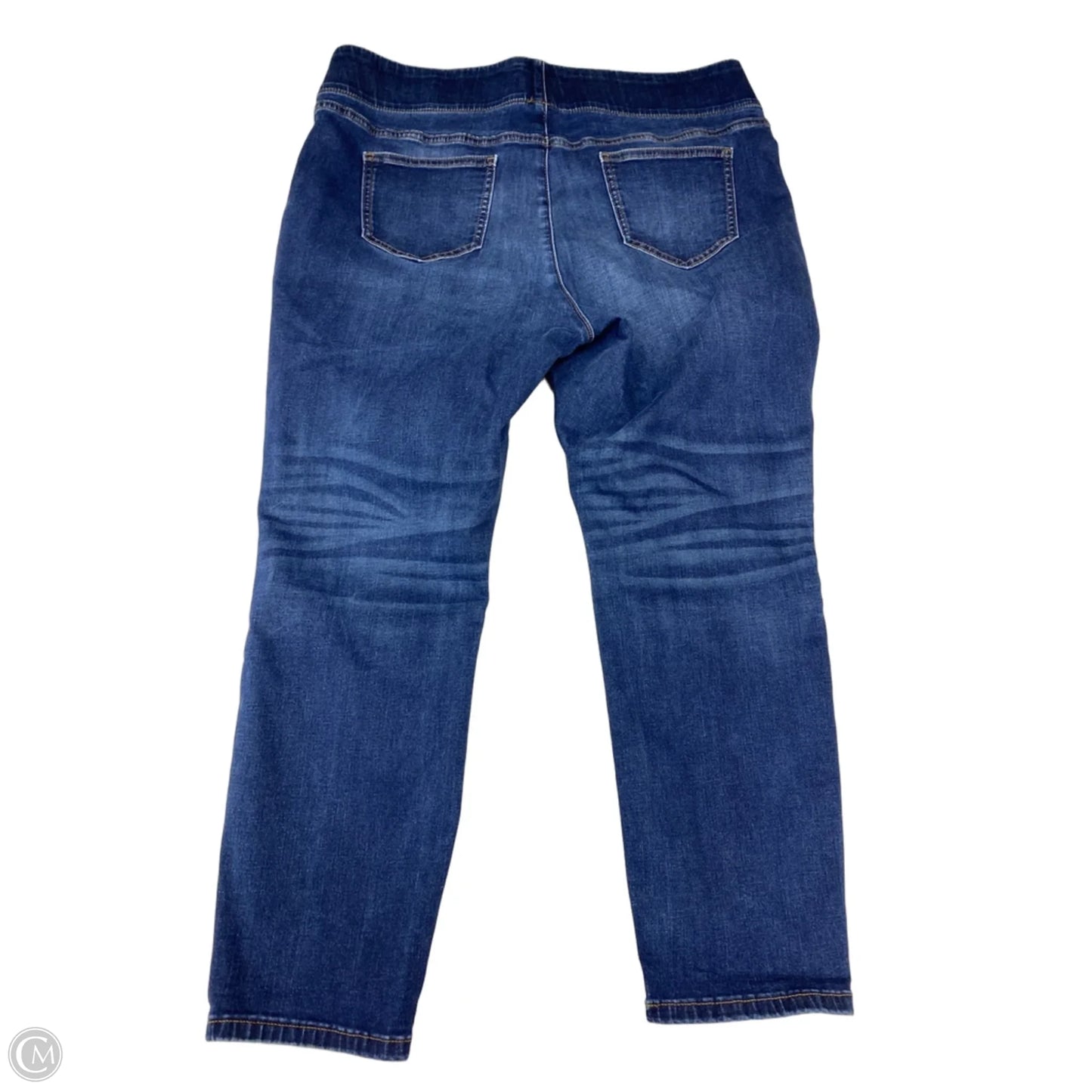 Jeans Cropped By Simply Vera In Blue Denim, Size: 18