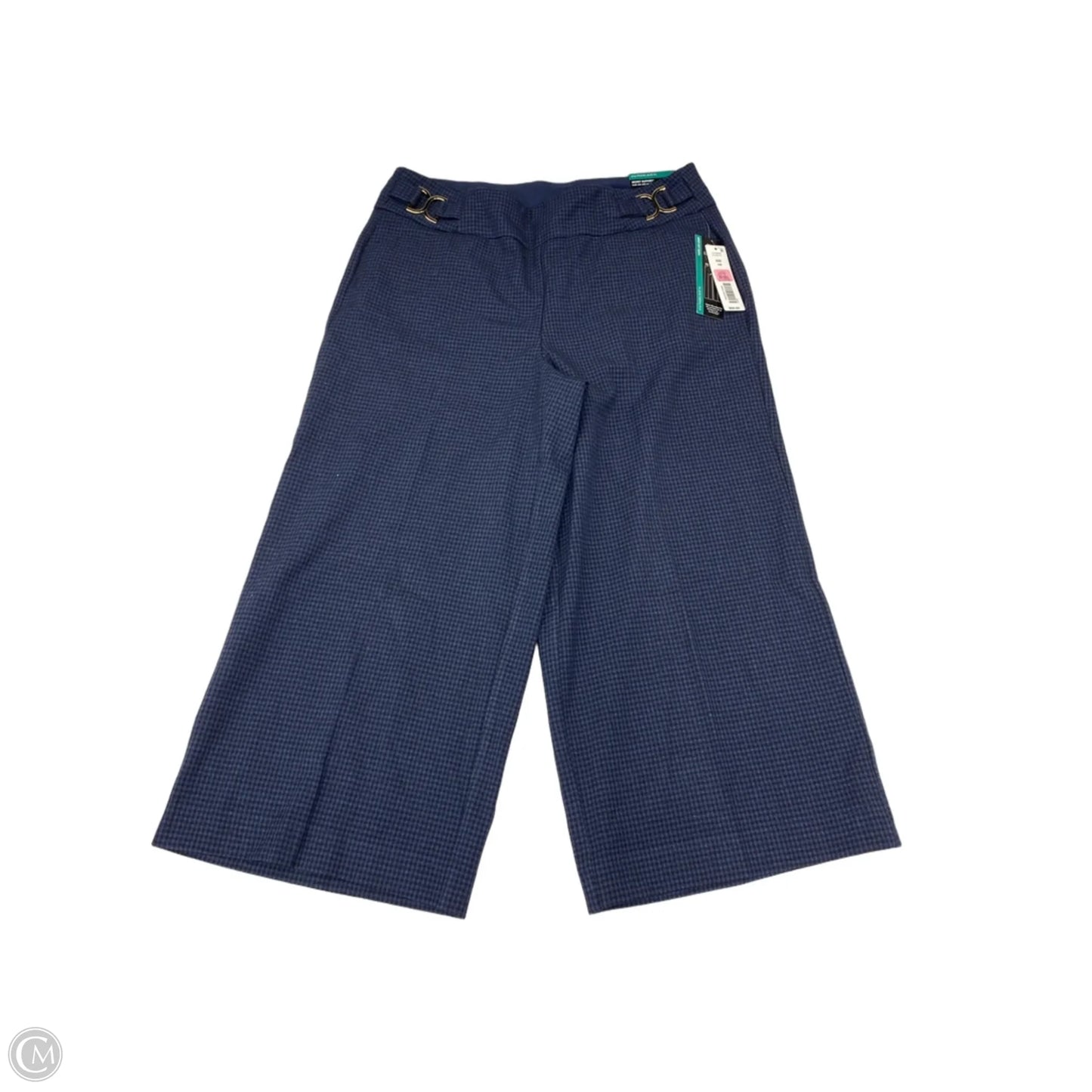 Pants Cropped By Investments In Black & Blue, Size: 14