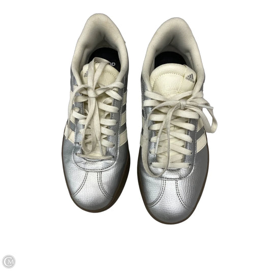 Shoes Sneakers By Adidas In Silver, Size: 8.5