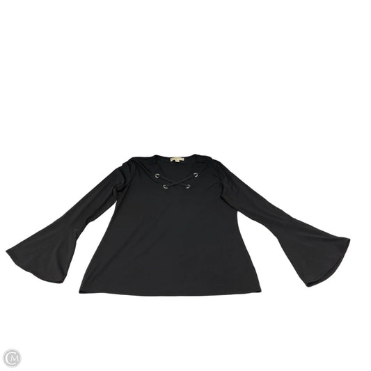 Blouse Designer By Michael Kors In Black, Size: L