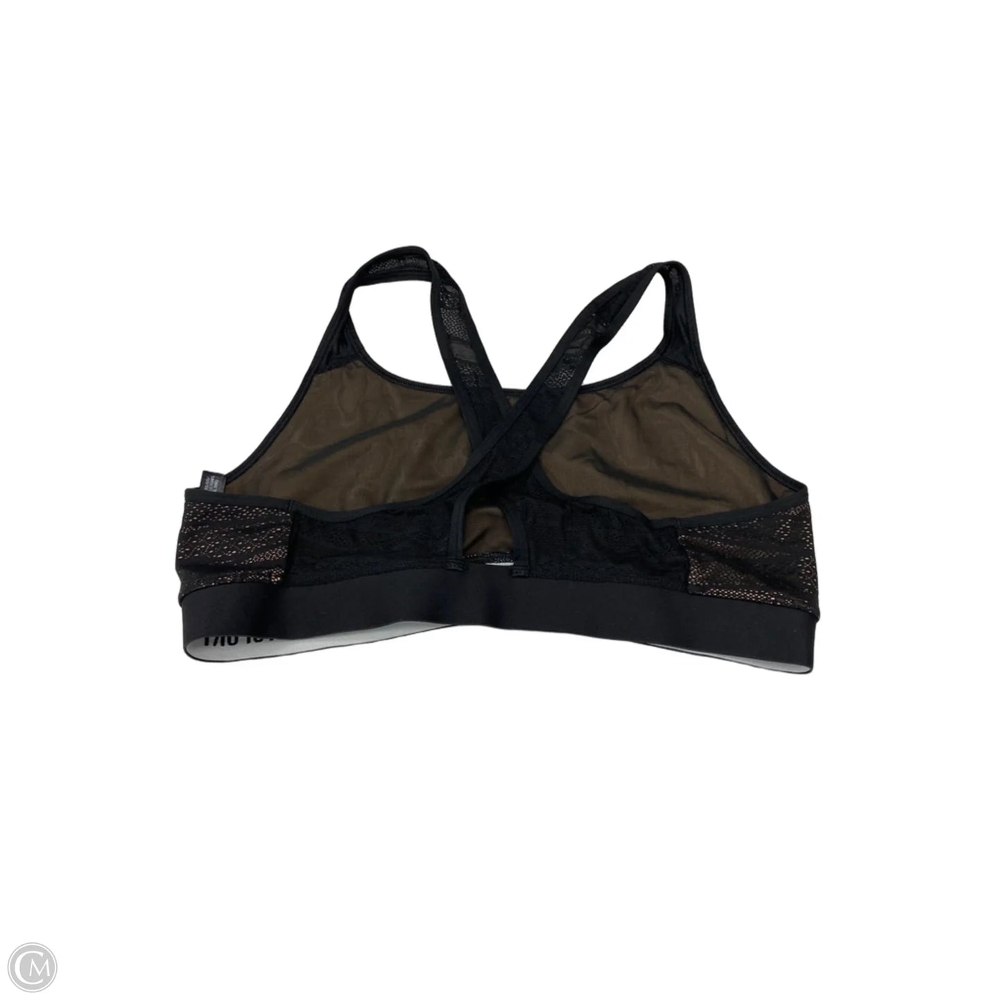Athletic Bra By Victorias Secret In Black & Tan, Size: Xl