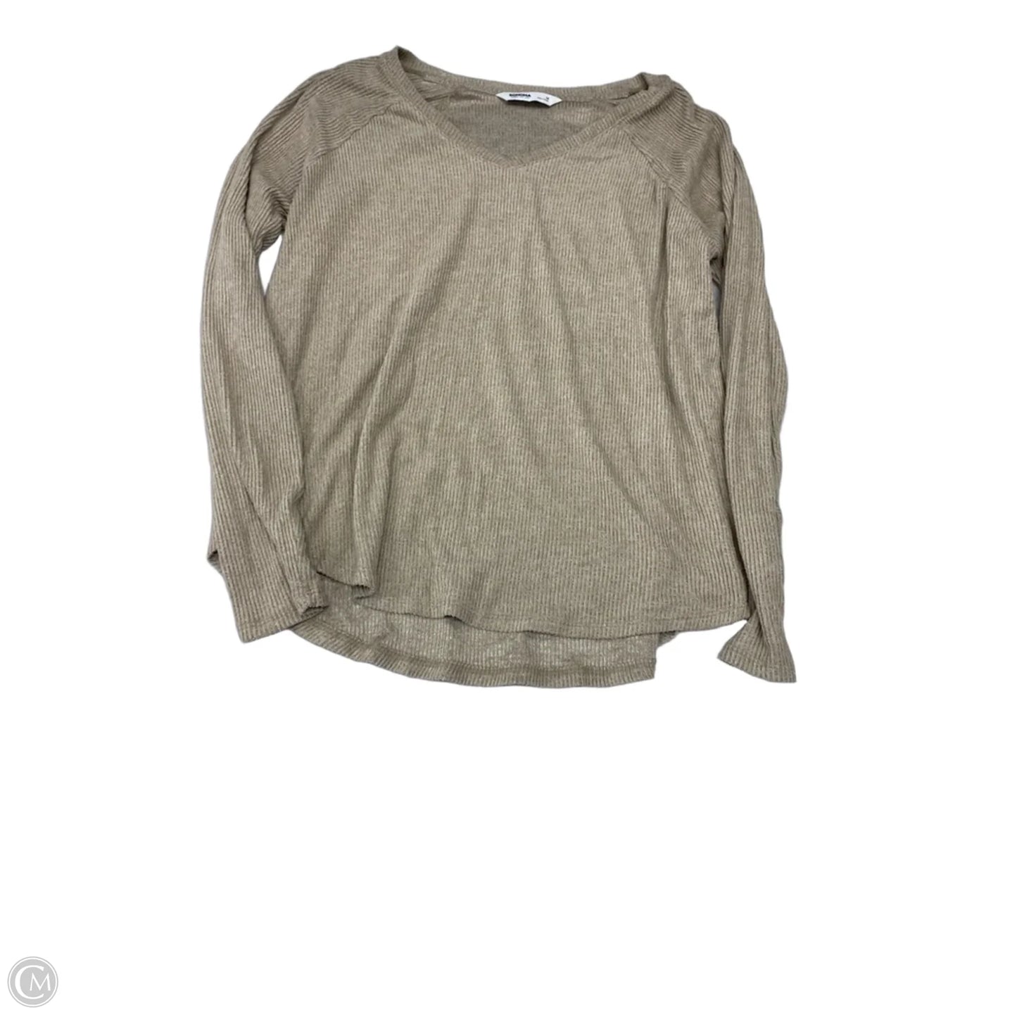 Top Long Sleeve By Sonoma In Beige, Size: M