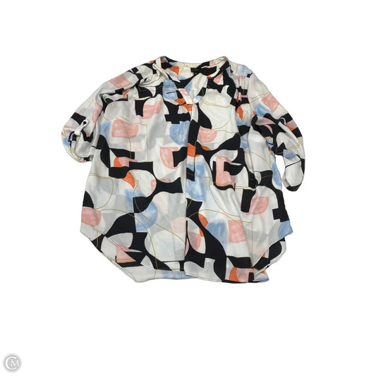 Blouse 3/4 Sleeve By Worthington In Multi-colored, Size: 3x