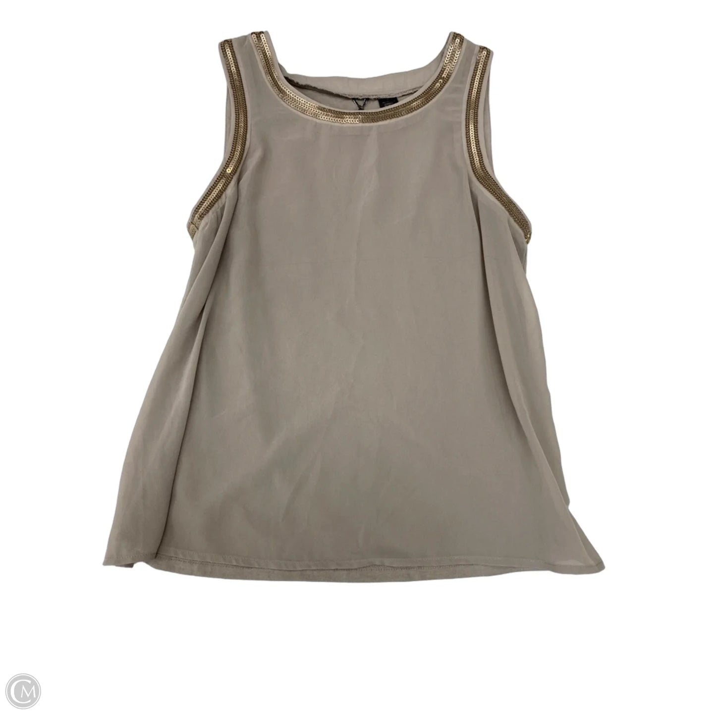 Blouse Sleeveless By Bke In Grey, Size: M