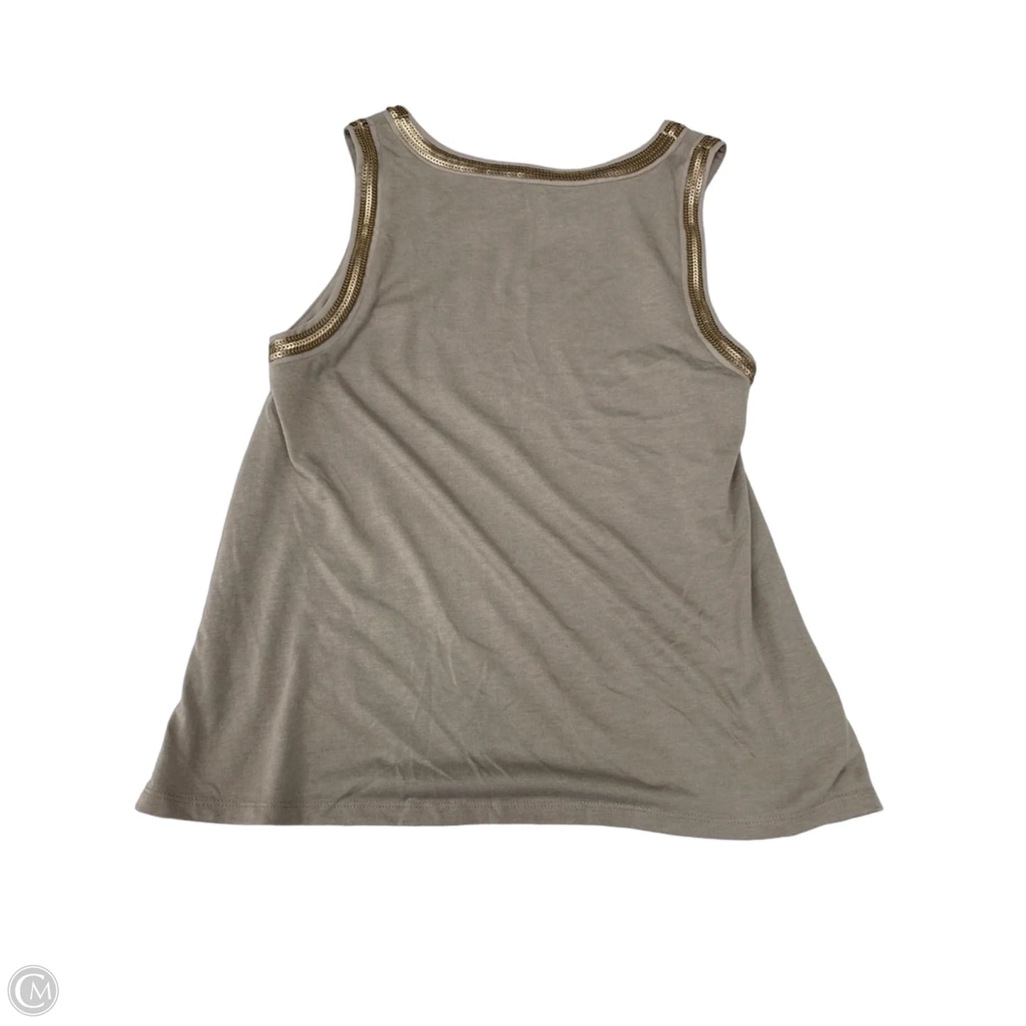 Blouse Sleeveless By Bke In Grey, Size: M