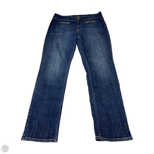 Jeans Wide Leg By White House Black Market In Blue Denim, Size: 14