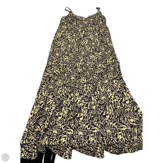 Dress Casual Maxi By Clothes Mentor In Black & Cream, Size: L