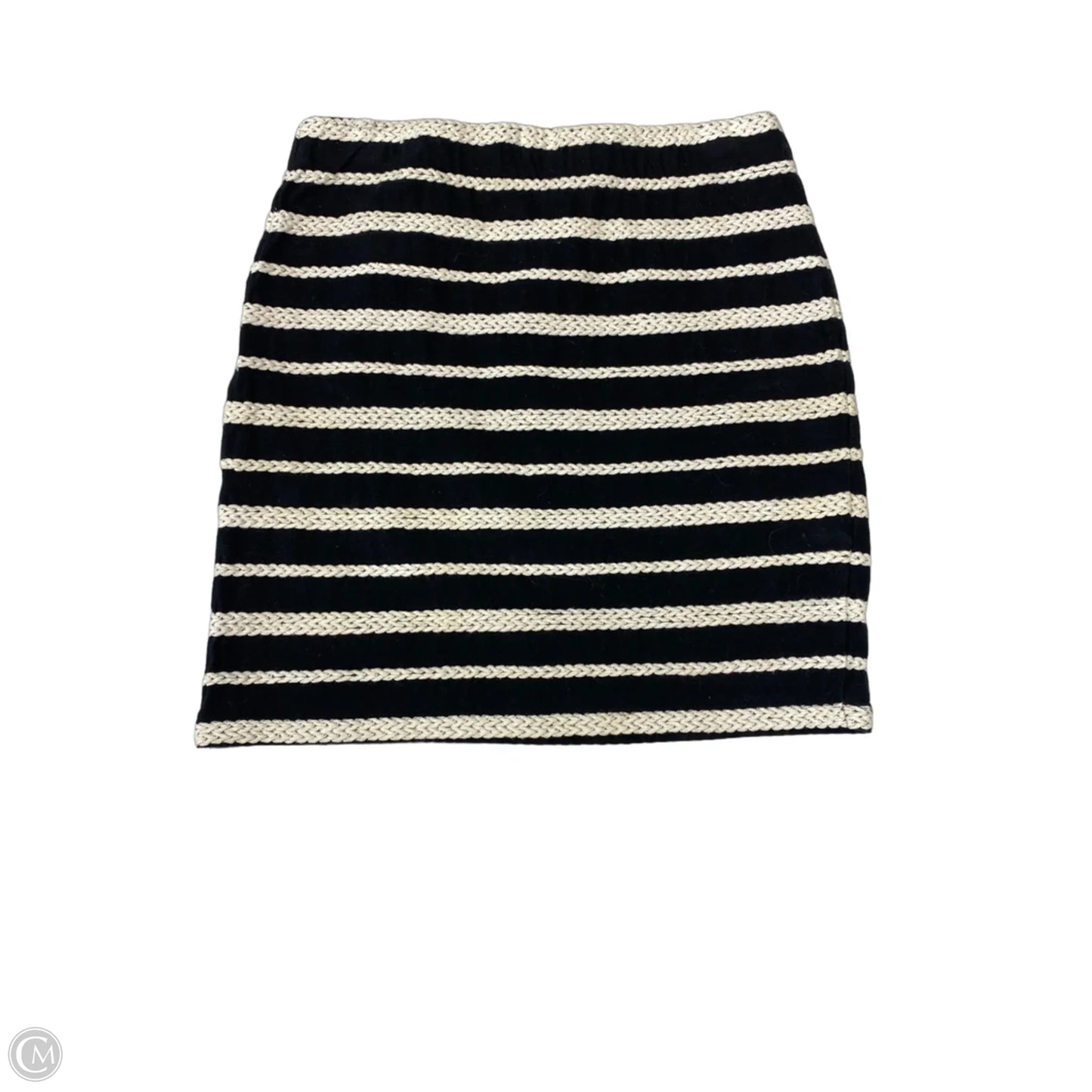 Skirt Mini & Short By Max Studio In Black & Cream, Size: 0p