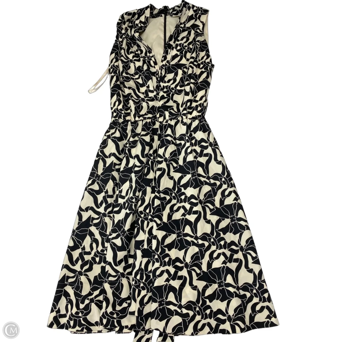 Dress Work By Eva Mendes In Black & Cream, Size: M