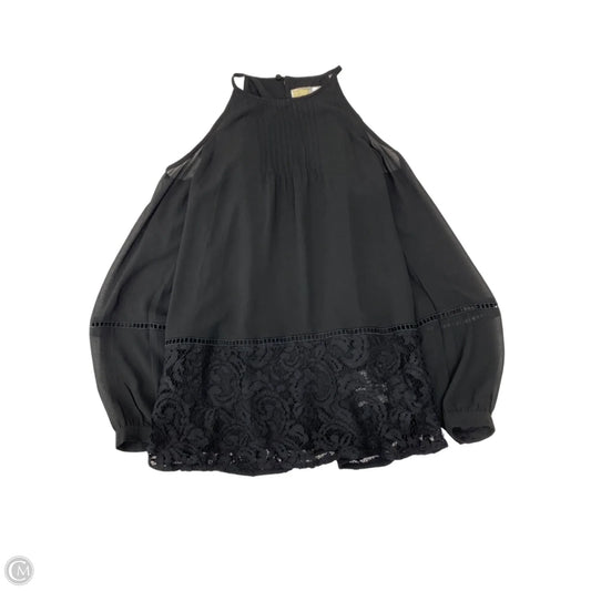 Blouse Designer By Michael By Michael Kors In Black, Size: S