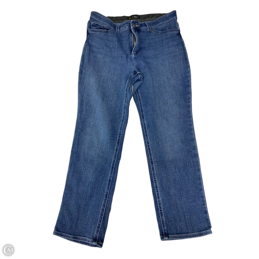 Jeans Straight By Lee In Blue Denim, Size: 12p