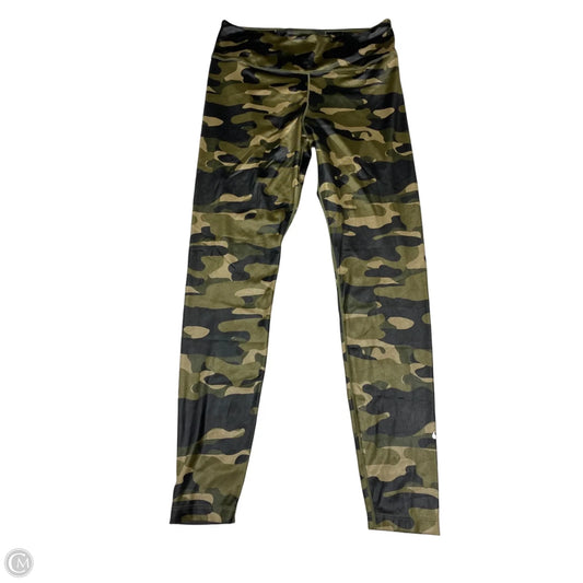 Athletic Leggings By Nike In Camouflage Print, Size: L