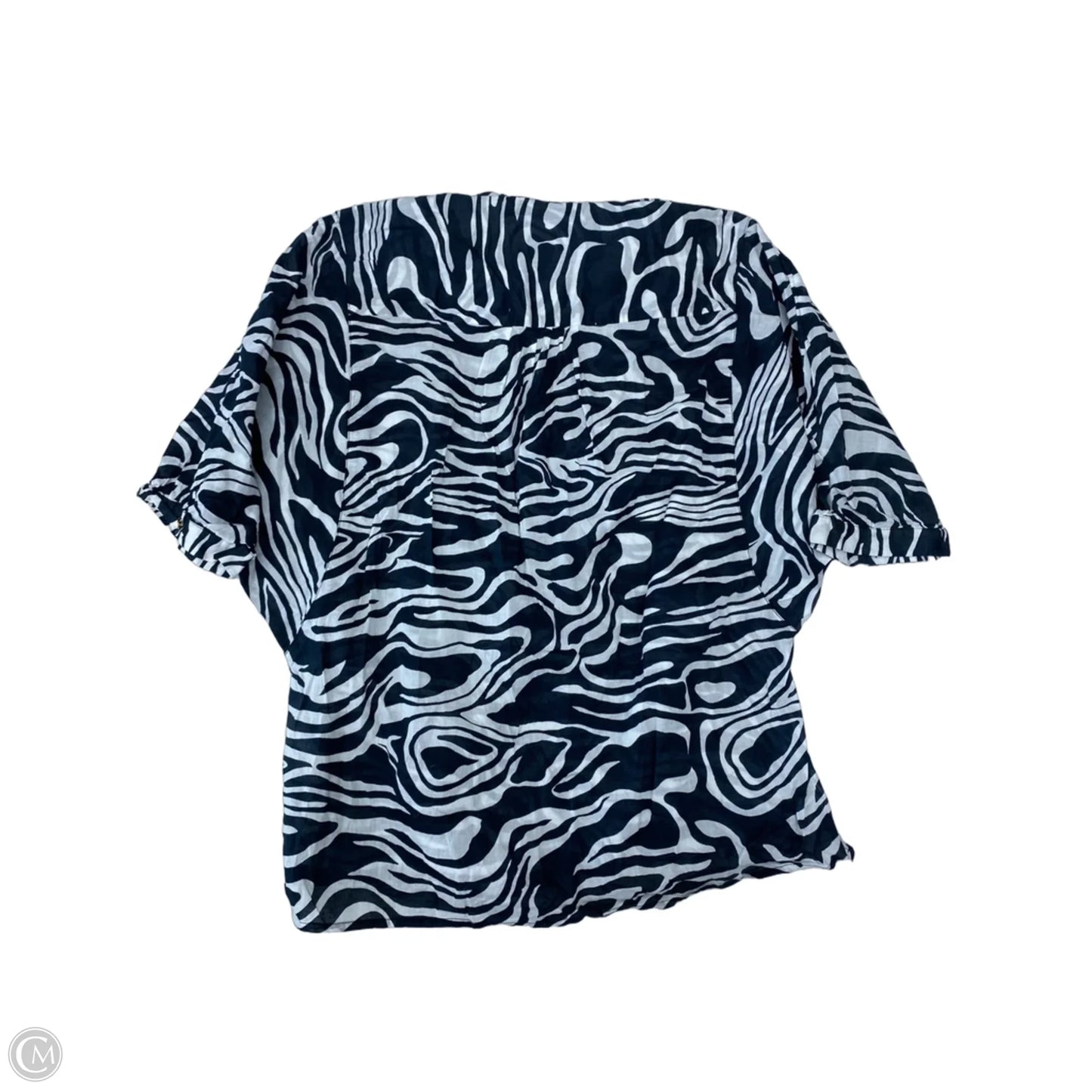 Top Short Sleeve Designer By Michael By Michael Kors In Zebra Print, Size: Sp