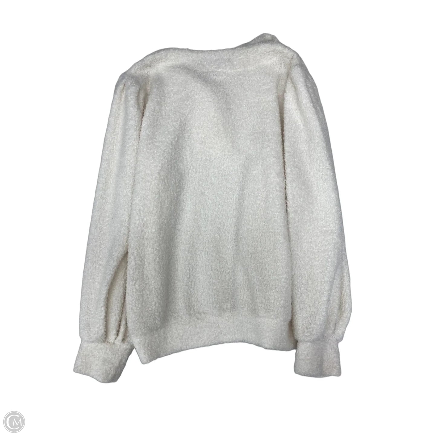 Sweater By Adrienne Vittadini In Cream, Size: L