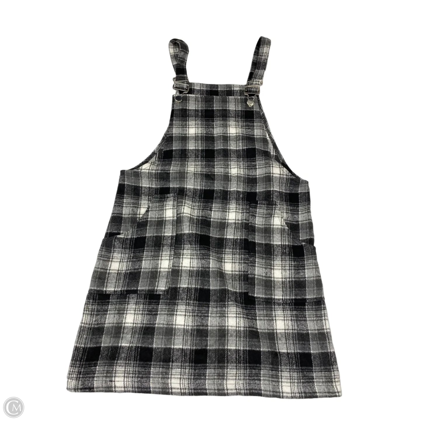 Shortalls By Pink Lily In Plaid Pattern, Size: S
