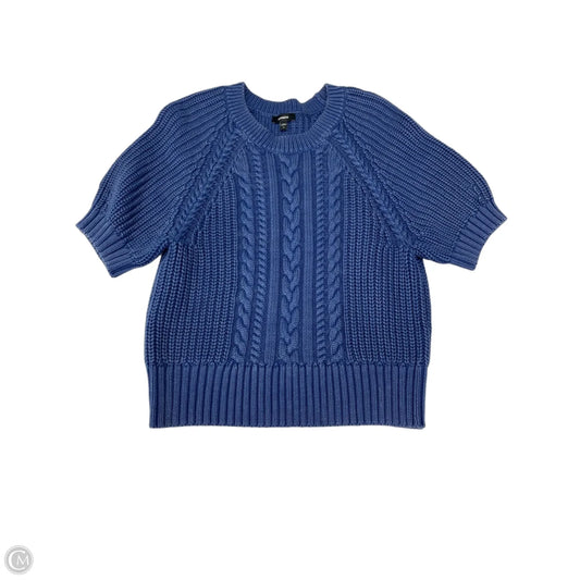 Sweater Short Sleeve By Express In Blue, Size: S