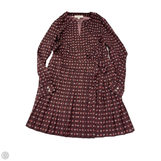 Dress Work By Loft In Maroon, Size: S