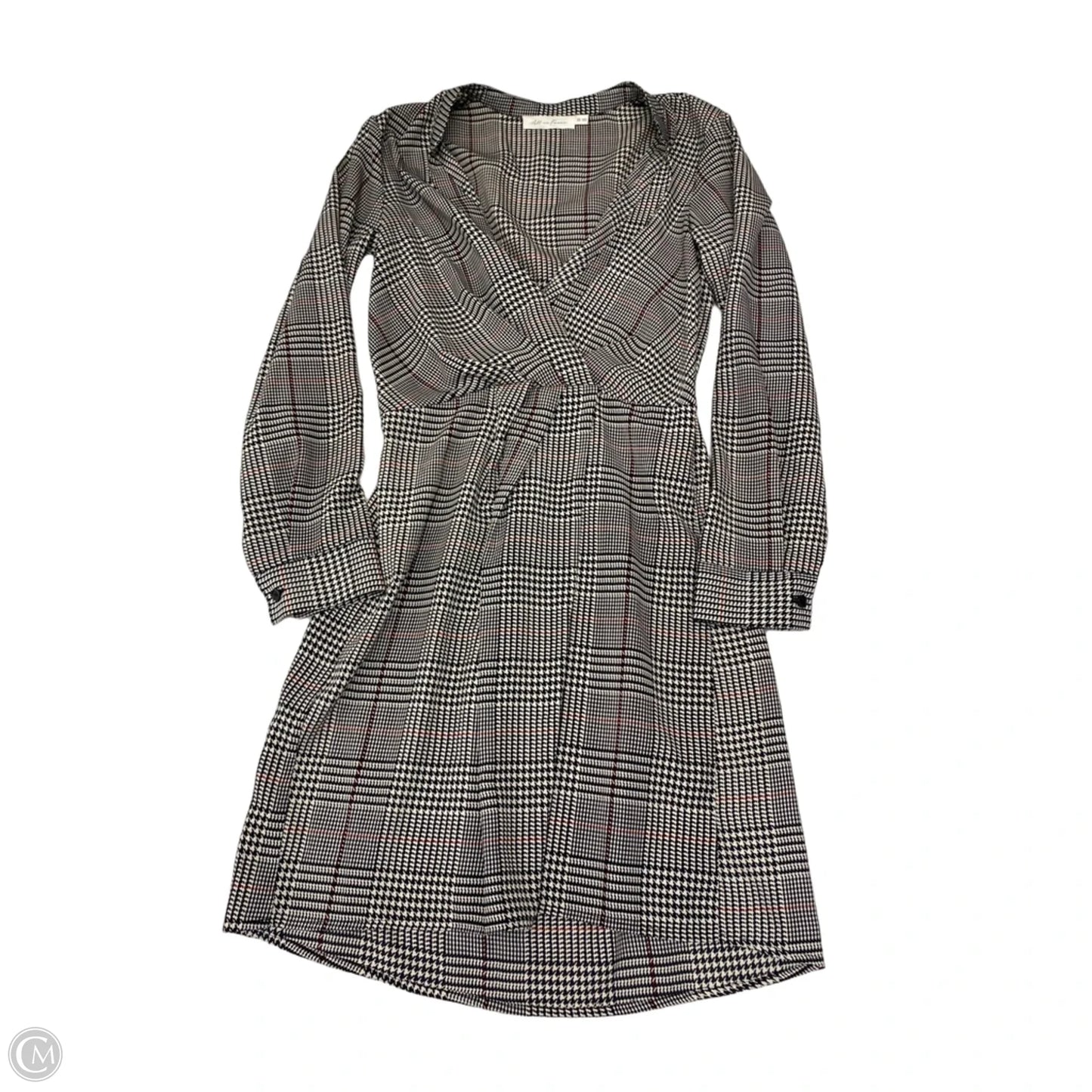 Dress Work By All In Favor In Checkered Pattern, Size: Xs