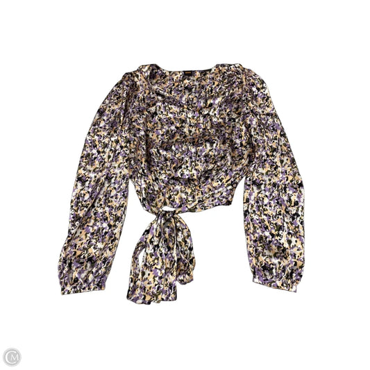Blouse Long Sleeve By Clothes Mentor In Multi-colored, Size: S