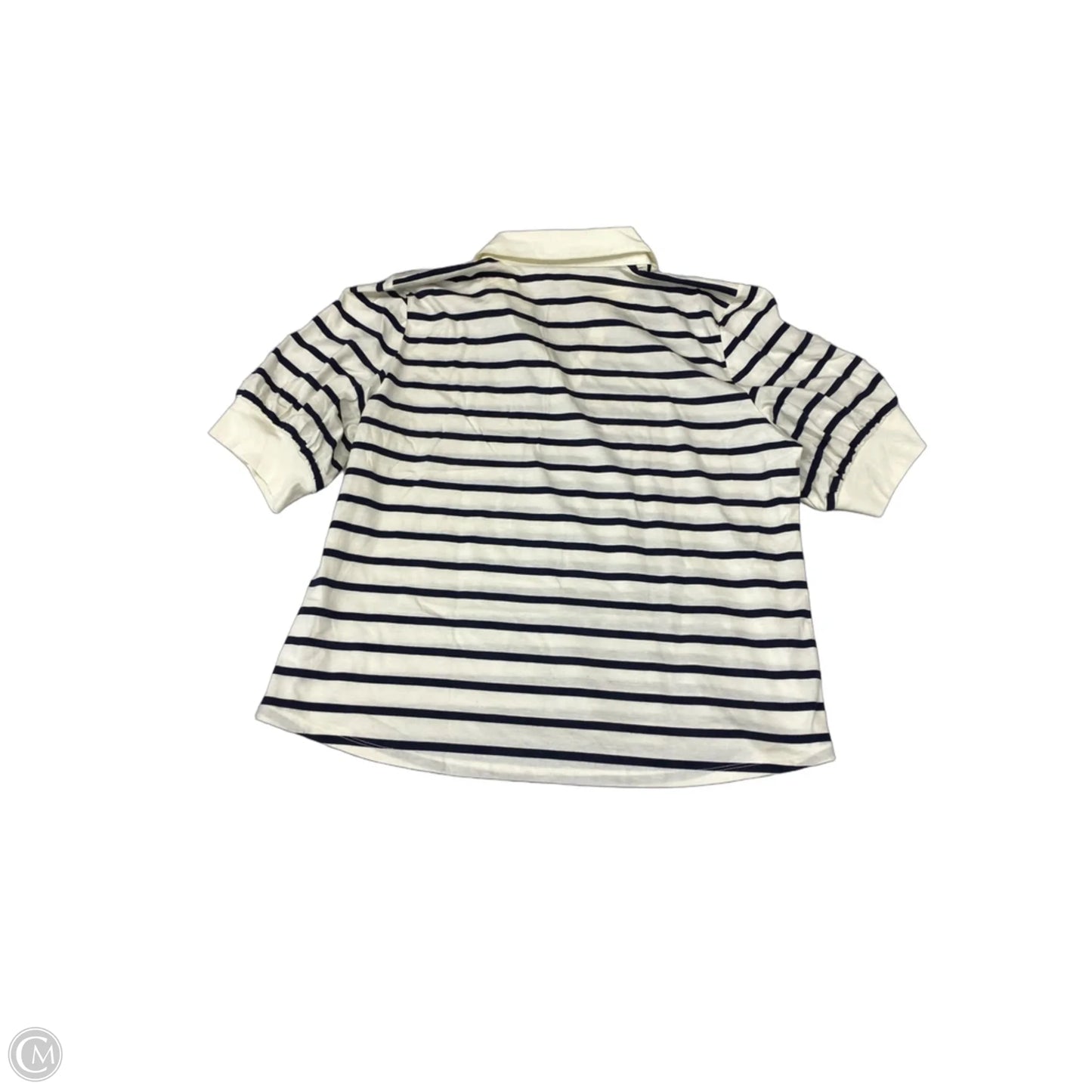 Top Short Sleeve By Talbots In Striped Pattern, Size: Xl