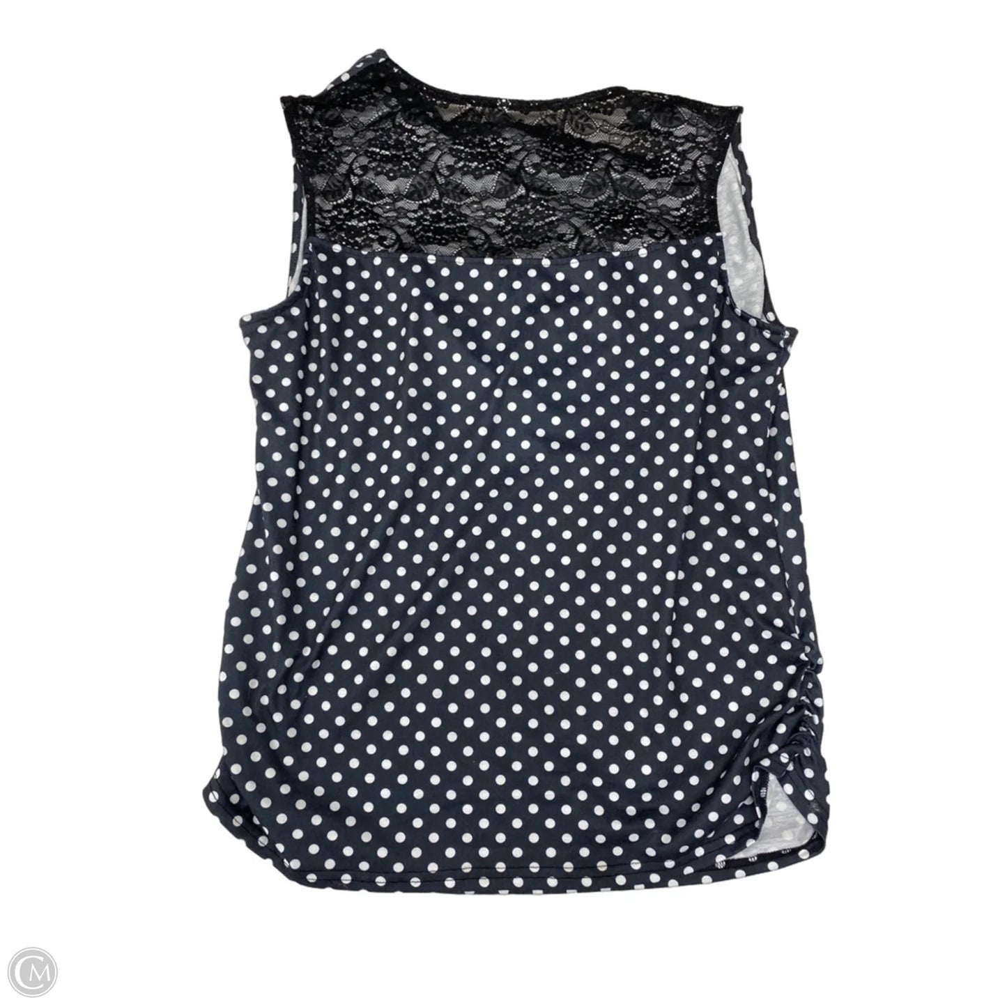 Top Sleeveless Basic By Zeagoo In Polkadot Pattern, Size: Xxl