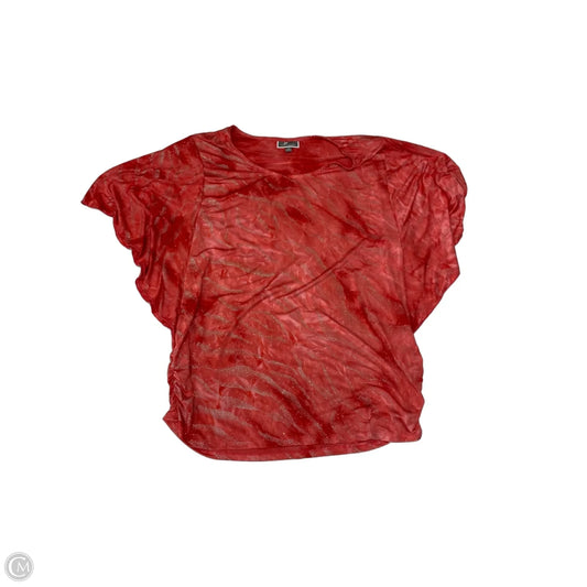 Blouse Short Sleeve By Jm Collections In Pink, Size: 1x