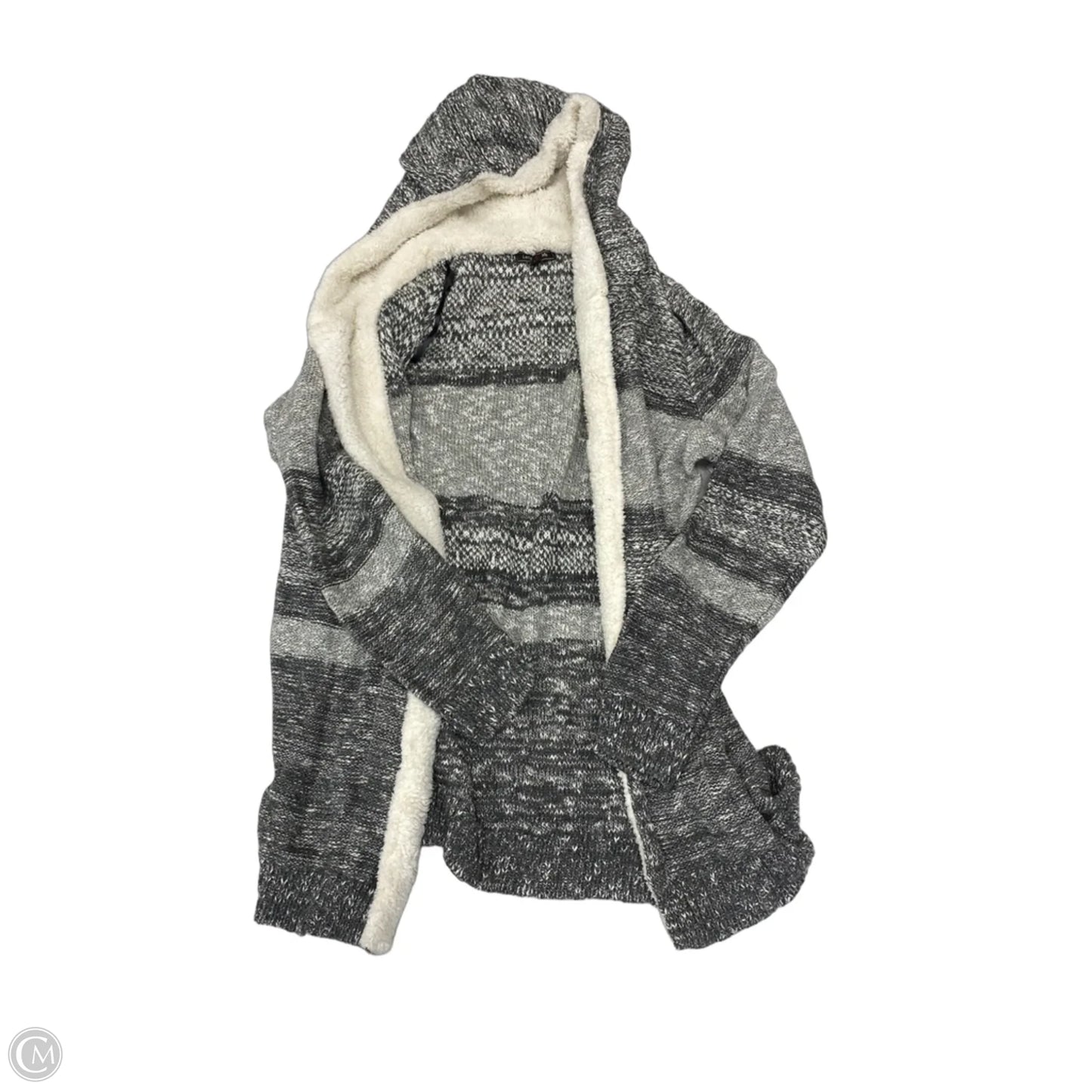 Jacket Faux Fur & Sherpa By Clothes Mentor In Grey, Size: Xl