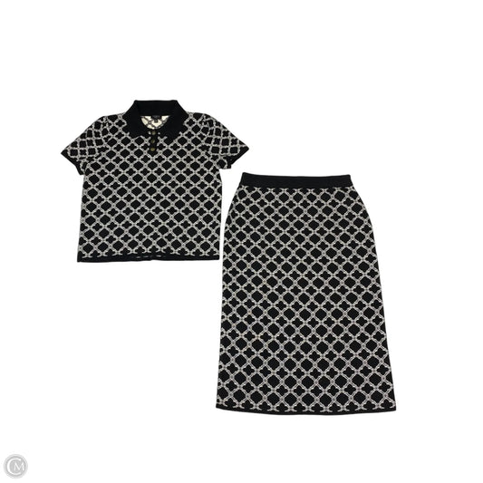 Skirt Set 2pc By Talbots In Black & White, Size: 8