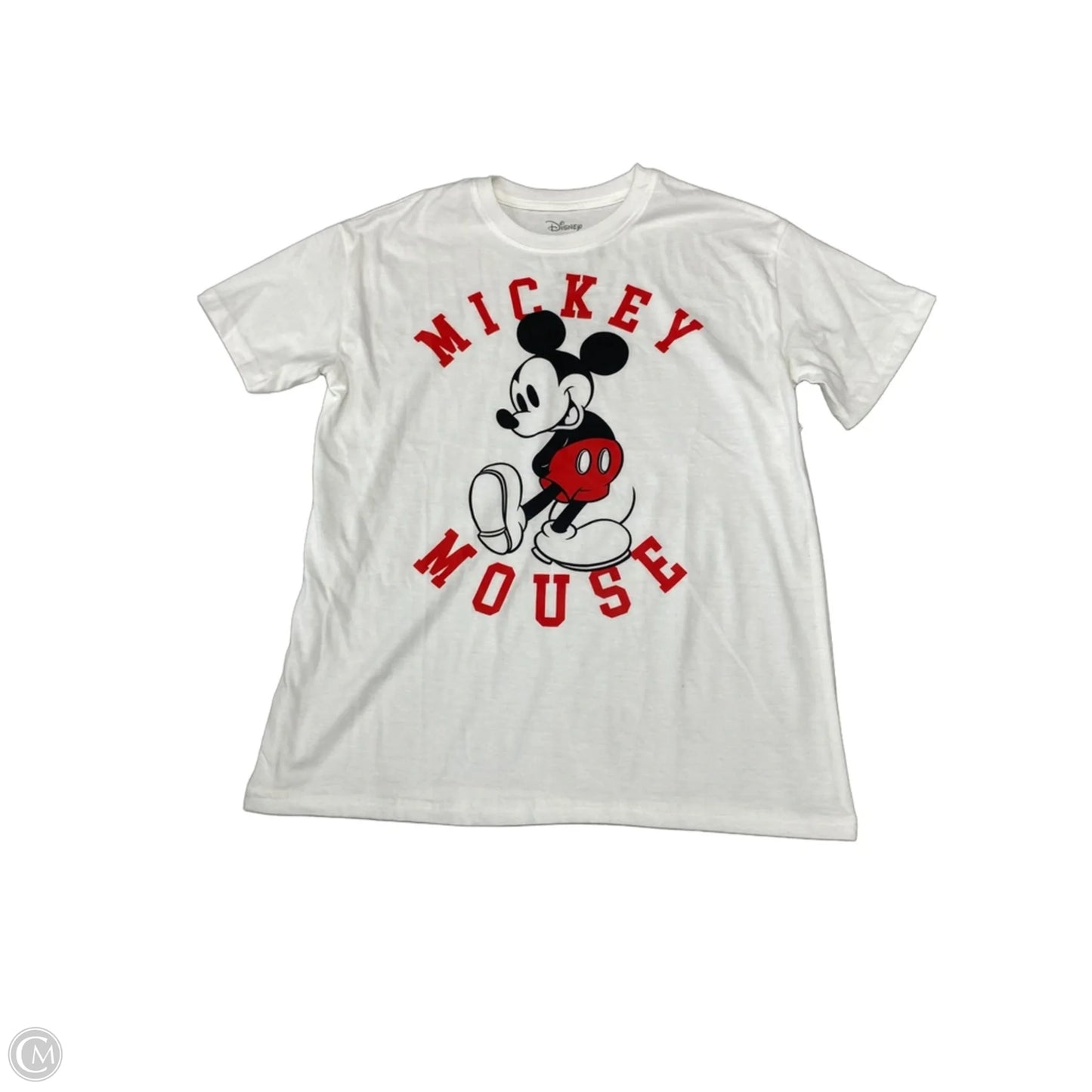 Top Short Sleeve Basic By Disney In White, Size: S