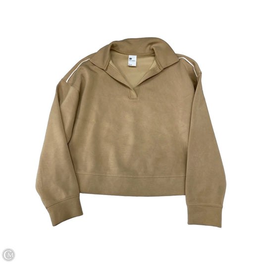 Athletic Sweatshirt Collar By All In Motion In Tan, Size: S