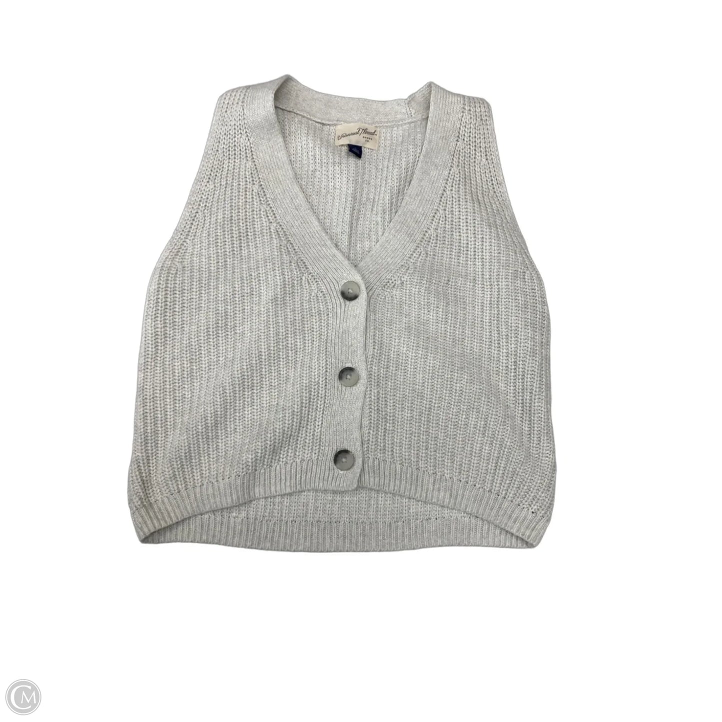 Sweater Short Sleeve By Universal Thread In Grey, Size: S