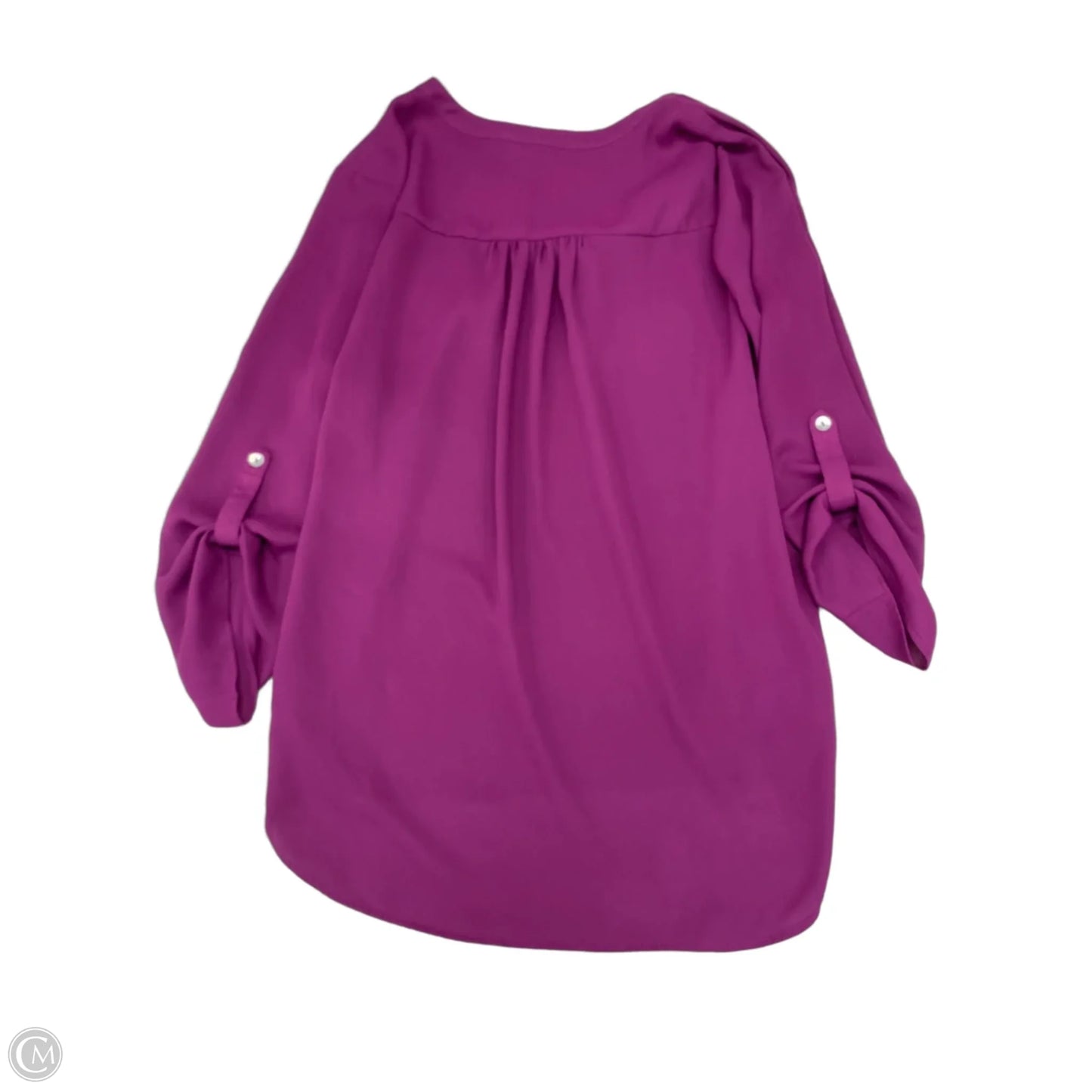 Blouse Long Sleeve By Everleigh In Purple, Size: M