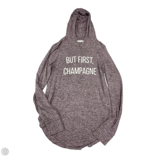 Athletic Sweatshirt Hoodie By Grayson Threads In Pink, Size: S