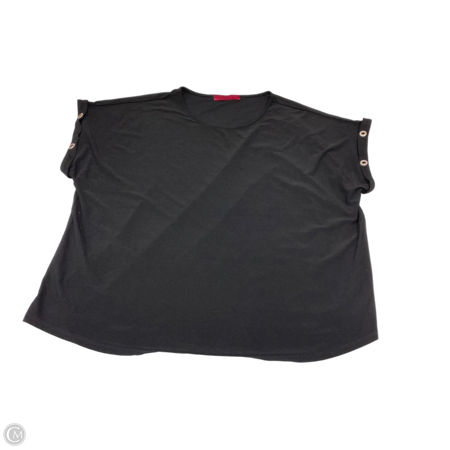 Blouse Short Sleeve By Love Scarlett In Black, Size: 3x