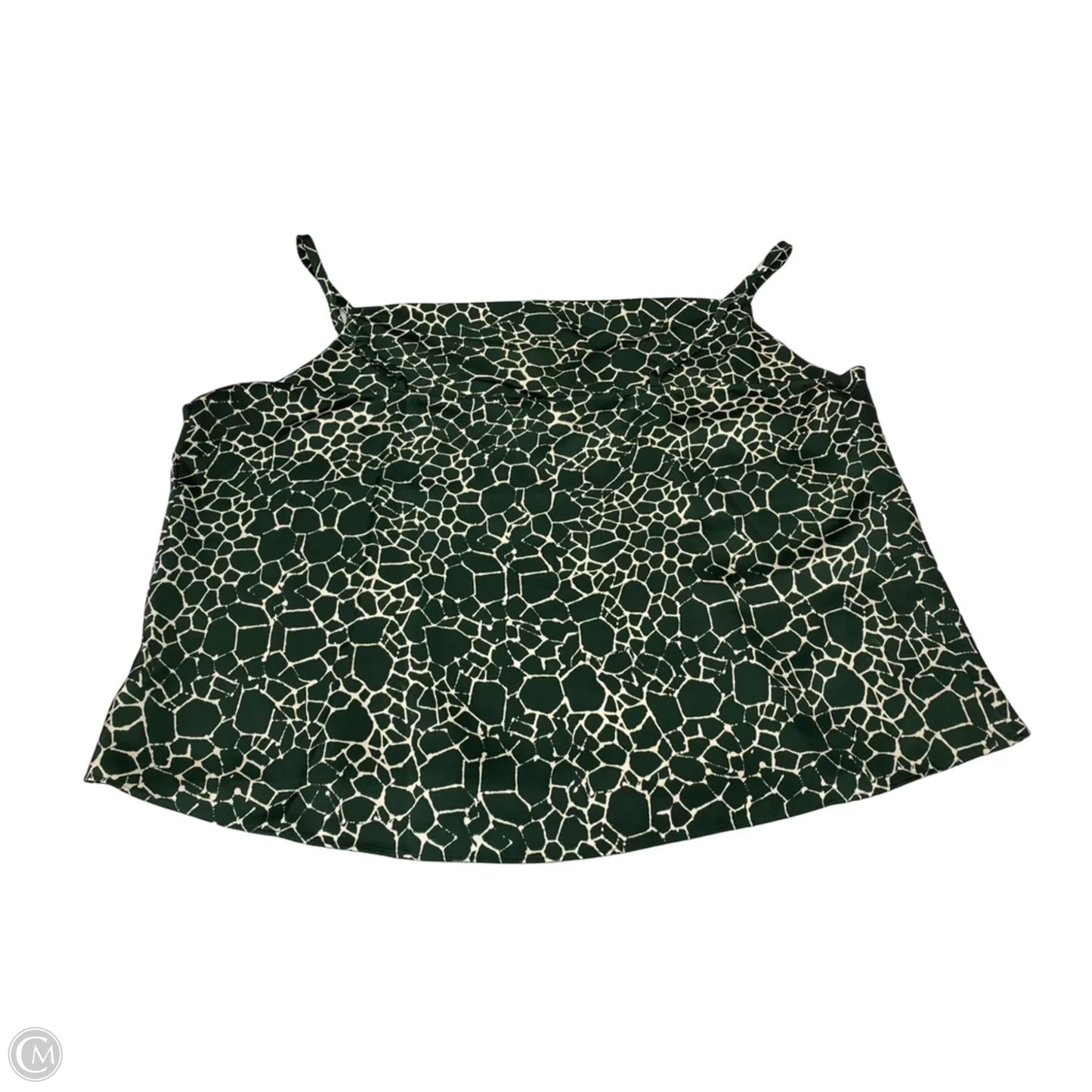Blouse Sleeveless By Worthington In Green, Size: 2x