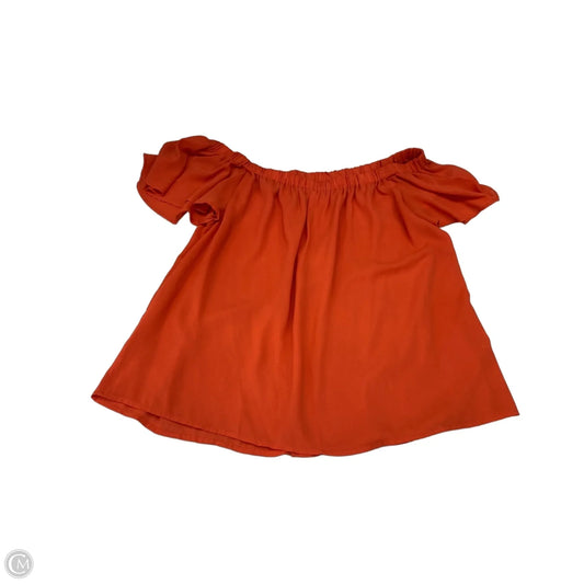 Blouse Short Sleeve By Live 4 Truth In Orange, Size: Xl