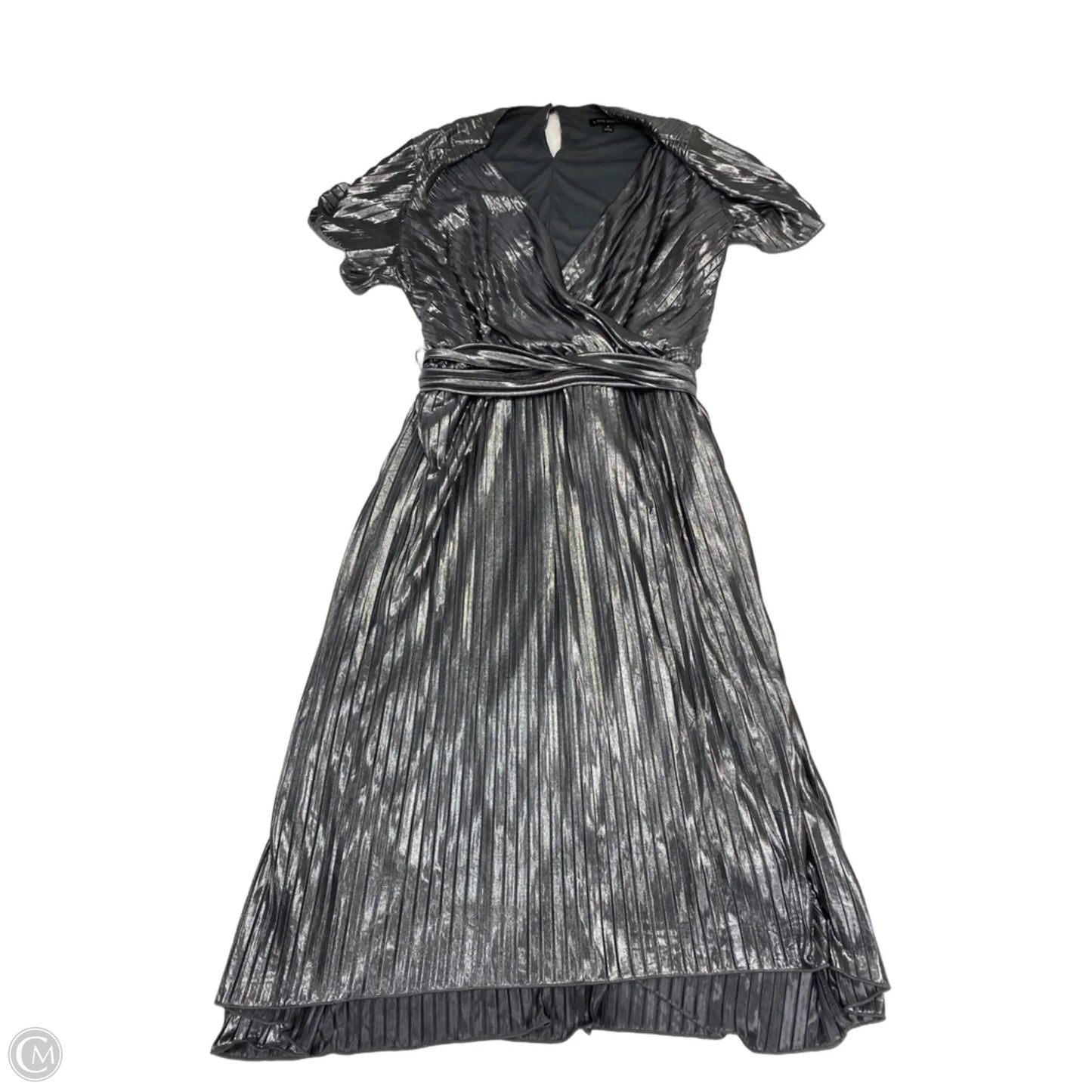 Dress Party Midi By Lane Bryant In Silver, Size: 1x