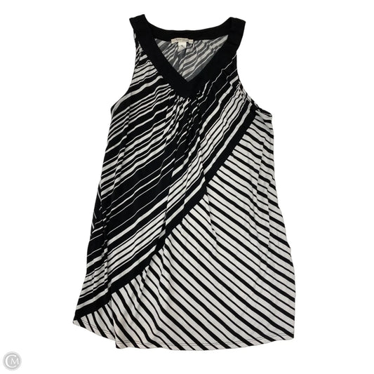 Blouse Sleeveless By White House Black Market In Black & White, Size: Xl